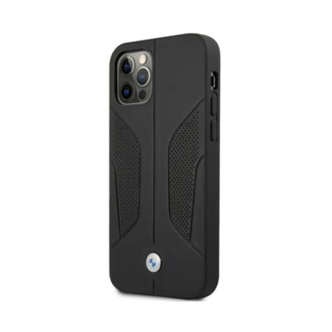 BMW Leather Perforate Sides - Etui iPhone 12 / iPhone 12 Pro (czarny) BMW Leather Perforate Sides - Etui iPhone 12 / iPhone 12 Pro (czarny)