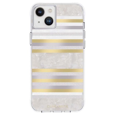 Case-Mate Pearl Stripes MagSafe - Etui iPhone 14 Plus zdobione masą perłową (Pearl Stripes) Case-Mate Pearl Stripes MagSafe - Etui iPhone 14 Plus zdobione masą perłową (Pearl Stripes)