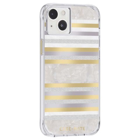 Case-Mate Pearl Stripes MagSafe - Etui iPhone 14 Plus zdobione masą perłową (Pearl Stripes) Case-Mate Pearl Stripes MagSafe - Etui iPhone 14 Plus zdobione masą perłową (Pearl Stripes)