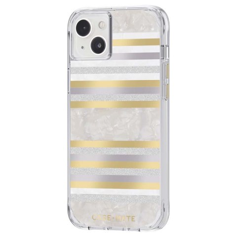 Case-Mate Pearl Stripes MagSafe - Etui iPhone 14 Plus zdobione masą perłową (Pearl Stripes) Case-Mate Pearl Stripes MagSafe - Etui iPhone 14 Plus zdobione masą perłową (Pearl Stripes)