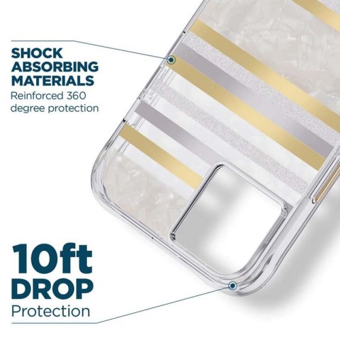 Case-Mate Pearl Stripes MagSafe - Etui iPhone 14 Plus zdobione masą perłową (Pearl Stripes) Case-Mate Pearl Stripes MagSafe - Etui iPhone 14 Plus zdobione masą perłową (Pearl Stripes)