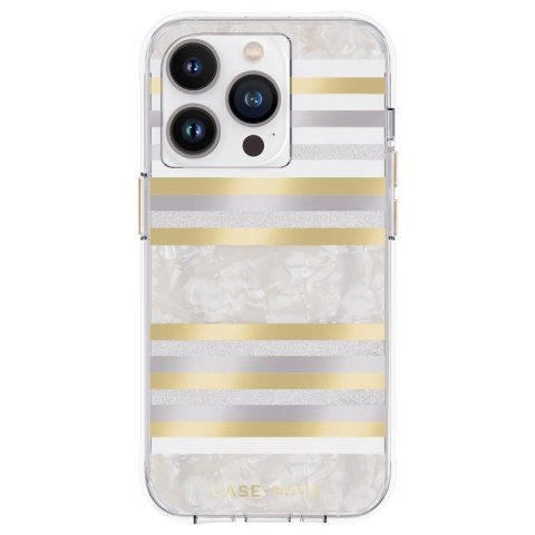 Case-Mate Pearl Stripes MagSafe - Etui iPhone 14 Pro zdobione masą perłową (Pearl Stripes) Case-Mate Pearl Stripes MagSafe - Etui iPhone 14 Pro zdobione masą perłową (Pearl Stripes)