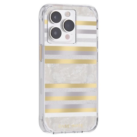 Case-Mate Pearl Stripes MagSafe - Etui iPhone 14 Pro zdobione masą perłową (Pearl Stripes) Case-Mate Pearl Stripes MagSafe - Etui iPhone 14 Pro zdobione masą perłową (Pearl Stripes)