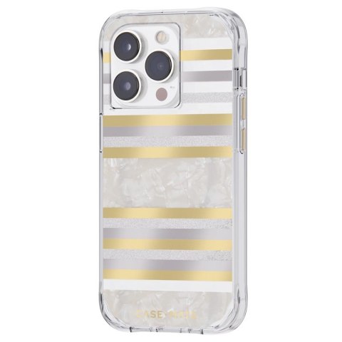 Case-Mate Pearl Stripes MagSafe - Etui iPhone 14 Pro zdobione masą perłową (Pearl Stripes) Case-Mate Pearl Stripes MagSafe - Etui iPhone 14 Pro zdobione masą perłową (Pearl Stripes)