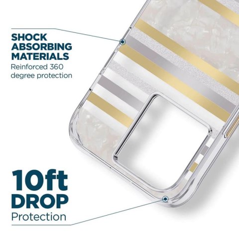 Case-Mate Pearl Stripes MagSafe - Etui iPhone 14 Pro zdobione masą perłową (Pearl Stripes) Case-Mate Pearl Stripes MagSafe - Etui iPhone 14 Pro zdobione masą perłową (Pearl Stripes)