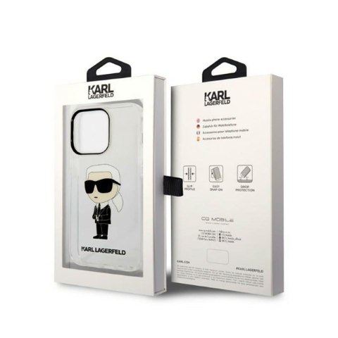 Karl Lagerfeld IML NFT Ikonik - Etui iPhone 14 Pro Max (przezroczysty) Karl Lagerfeld IML NFT Ikonik - Etui iPhone 14 Pro Max (przezroczysty)