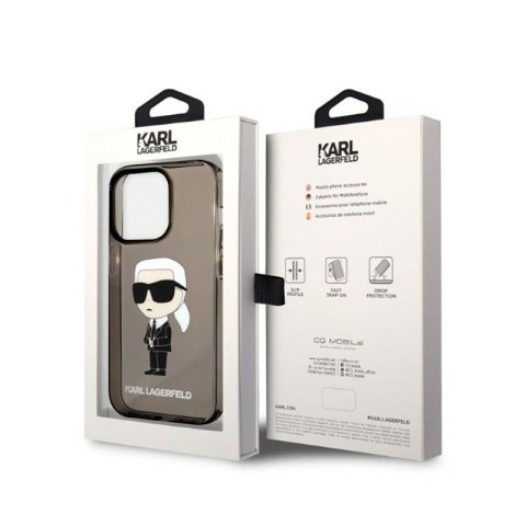 Karl Lagerfeld IML NFT Ikonik - Etui iPhone 14 Pro (czarny) Karl Lagerfeld IML NFT Ikonik - Etui iPhone 14 Pro (czarny)