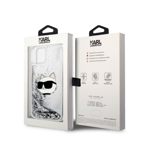 Karl Lagerfeld Liquid Glitter NFT Choupette Head - Etui iPhone 14 Plus (srebrny) Karl Lagerfeld Liquid Glitter NFT Choupette Head - Etui iPhone 14 Plus (srebrny)