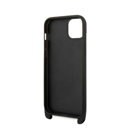 Karl Lagerfeld Monogram Plaque Logo Strap - Etui iPhone 14 Plus (czarny) Karl Lagerfeld Monogram Plaque Logo Strap - Etui iPhone 14 Plus (czarny)