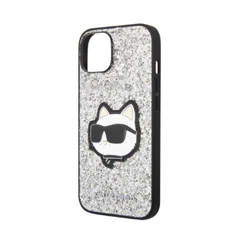 Karl Lagerfeld NFT Glitter Choupette Patch - Etui iPhone 14 Plus (srebrny) Karl Lagerfeld NFT Glitter Choupette Patch - Etui iPhone 14 Plus (srebrny)