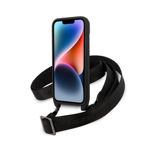 Karl Lagerfeld NFT Monogram Ikonik Patch - Etui iPhone 14 Plus (czarny) Karl Lagerfeld NFT Monogram Ikonik Patch - Etui iPhone 14 Plus (czarny)