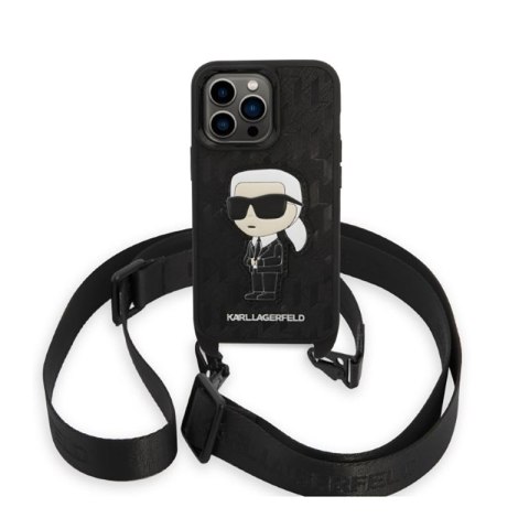 Karl Lagerfeld NFT Monogram Ikonik Patch - Etui iPhone 14 Pro (czarny) Karl Lagerfeld NFT Monogram Ikonik Patch - Etui iPhone 14 Pro (czarny)