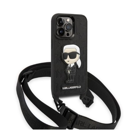 Karl Lagerfeld NFT Monogram Ikonik Patch - Etui iPhone 14 Pro (czarny) Karl Lagerfeld NFT Monogram Ikonik Patch - Etui iPhone 14 Pro (czarny)