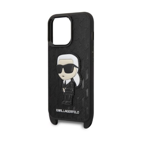 Karl Lagerfeld NFT Monogram Ikonik Patch - Etui iPhone 14 Pro (czarny) Karl Lagerfeld NFT Monogram Ikonik Patch - Etui iPhone 14 Pro (czarny)