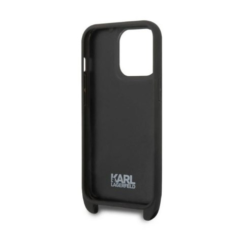 Karl Lagerfeld NFT Monogram Ikonik Patch - Etui iPhone 14 Pro (czarny) Karl Lagerfeld NFT Monogram Ikonik Patch - Etui iPhone 14 Pro (czarny)
