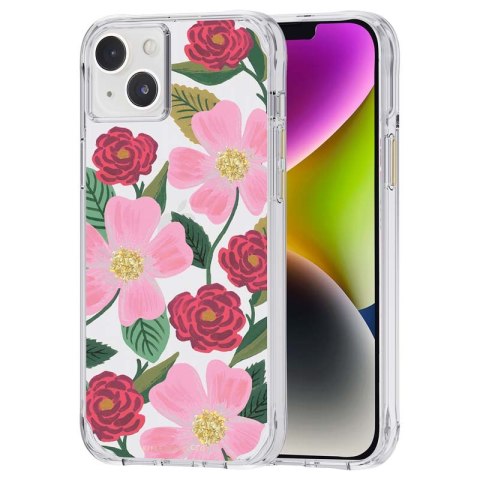 Rifle Paper Clear - Etui iPhone 14 Plus zdobione złotem (Rose Garden) Rifle Paper Clear - Etui iPhone 14 Plus zdobione złotem (Rose Garden)