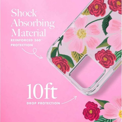 Rifle Paper Clear - Etui iPhone 14 Plus zdobione złotem (Rose Garden) Rifle Paper Clear - Etui iPhone 14 Plus zdobione złotem (Rose Garden)