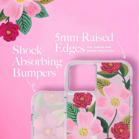 Rifle Paper Clear - Etui iPhone 14 Plus zdobione złotem (Rose Garden) Rifle Paper Clear - Etui iPhone 14 Plus zdobione złotem (Rose Garden)