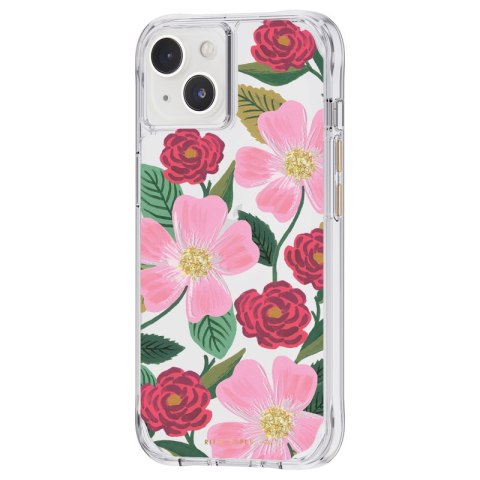Rifle Paper Clear - Etui iPhone 14 / iPhone 13 zdobione złotem (Rose Garden) Rifle Paper Clear - Etui iPhone 14 / iPhone 13 zdobione złotem (Rose Garden)
