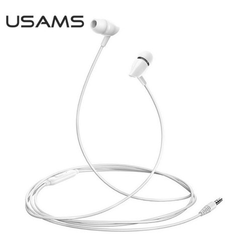 USAMS EP-37 - Słuchawki stereo jack 3,5 mm (biały) USAMS EP-37 - Słuchawki stereo jack 3,5 mm (biały)