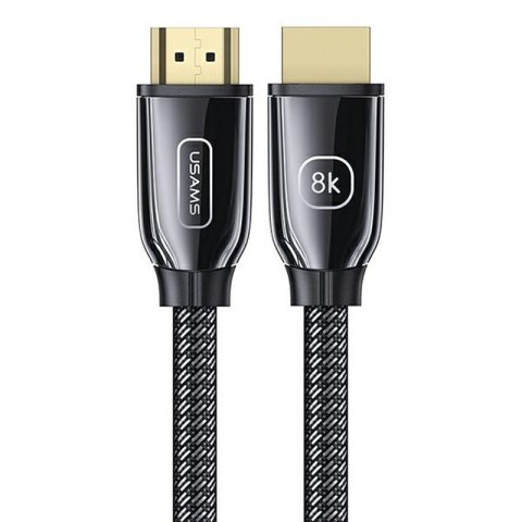 USAMS US-SJ497 - Kabel HDMI - HDMI 2.1 2m z obsługą 8K 60 Hz / 4K 120 Hz (czarny) USAMS US-SJ497 - Kabel HDMI - HDMI 2.1 2m z obsługą 8K 60 Hz / 4K 120 Hz (czarny)
