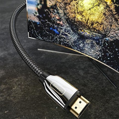 USAMS US-SJ497 - Kabel HDMI - HDMI 2.1 2m z obsługą 8K 60 Hz / 4K 120 Hz (czarny) USAMS US-SJ497 - Kabel HDMI - HDMI 2.1 2m z obsługą 8K 60 Hz / 4K 120 Hz (czarny)