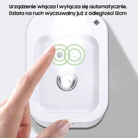 USAMS US-ZB155 - Automatyczny dozownik płynu do dezynfekcji w sprayu (biały) USAMS US-ZB155 - Automatyczny dozownik płynu do dezynfekcji w sprayu (biały)