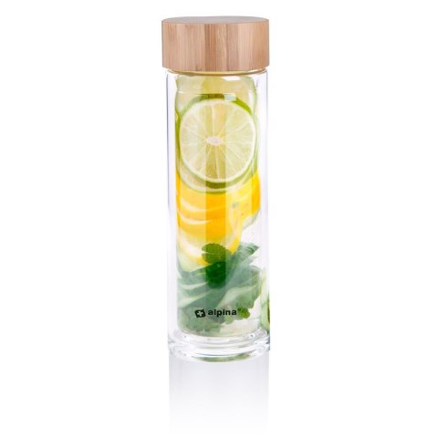 Alpina - Butelka termiczna ze szkła (podwójne ścianki) 450 ml Alpina - Butelka termiczna ze szkła (podwójne ścianki) 450 ml