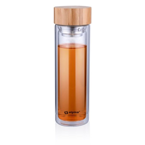 Alpina - Butelka termiczna ze szkła (podwójne ścianki) 450 ml Alpina - Butelka termiczna ze szkła (podwójne ścianki) 450 ml
