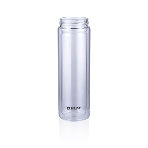 Alpina - Butelka termiczna ze szkła (podwójne ścianki) 450 ml Alpina - Butelka termiczna ze szkła (podwójne ścianki) 450 ml