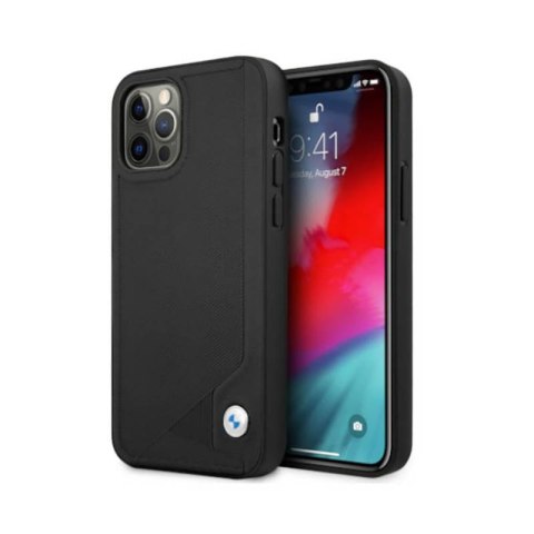 BMW Leather Deboss - Etui iPhone 12 / iPhone 12 Pro (czarny) BMW Leather Deboss - Etui iPhone 12 / iPhone 12 Pro (czarny)