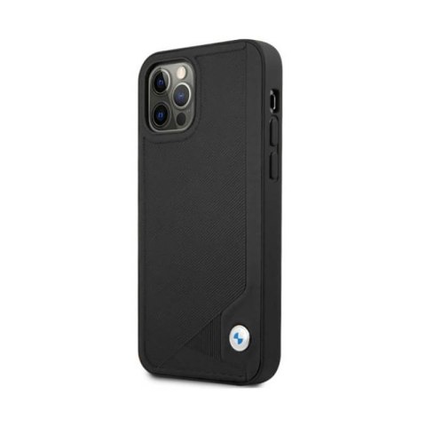 BMW Leather Deboss - Etui iPhone 12 / iPhone 12 Pro (czarny) BMW Leather Deboss - Etui iPhone 12 / iPhone 12 Pro (czarny)