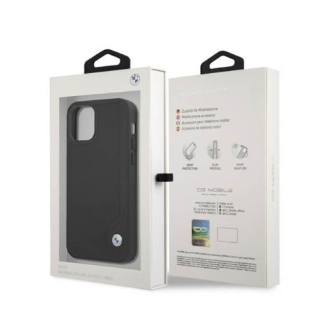 BMW Leather Deboss - Etui iPhone 12 / iPhone 12 Pro (czarny) BMW Leather Deboss - Etui iPhone 12 / iPhone 12 Pro (czarny)