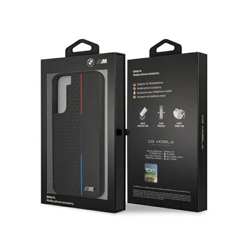 BMW M Collection Triangles - Etui Samsung Galaxy S22+ (czarny) BMW M Collection Triangles - Etui Samsung Galaxy S22+ (czarny)