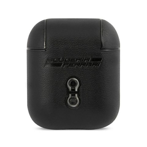 Ferrari On Track Leather - Etui AirPods 1/2 gen (czarny) Ferrari On Track Leather - Etui AirPods 1/2 gen (czarny)