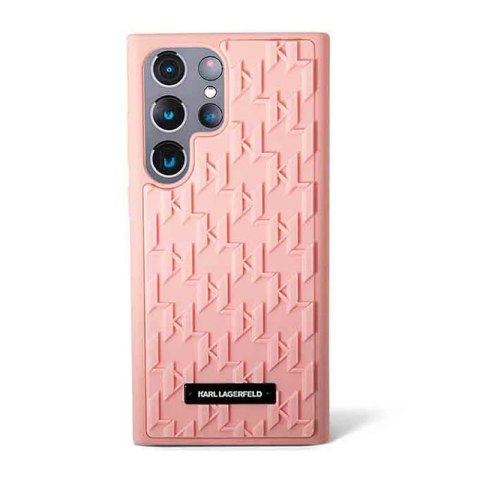 Karl Lagerfeld Monogram 3D Pattern - Etui Samsung Galaxy S23 Ultra (różowy) Karl Lagerfeld Monogram 3D Pattern - Etui Samsung Galaxy S23 Ultra (różowy)