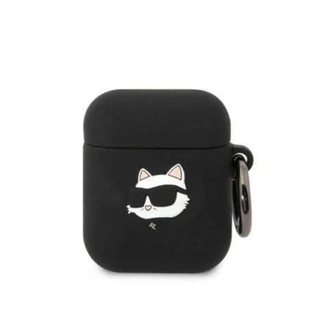 Karl Lagerfeld Silicone NFT Choupette Head 3D - Etui AirPods 1/2 gen (czarny) Karl Lagerfeld Silicone NFT Choupette Head 3D - Etui AirPods 1/2 gen (czarny)