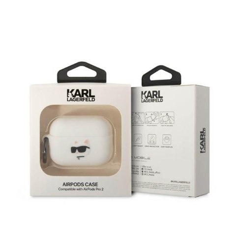 Karl Lagerfeld Silicone NFT Choupette Head 3D - Etui AirPods Pro 2 (biały) Karl Lagerfeld Silicone NFT Choupette Head 3D - Etui AirPods Pro 2 (biały)