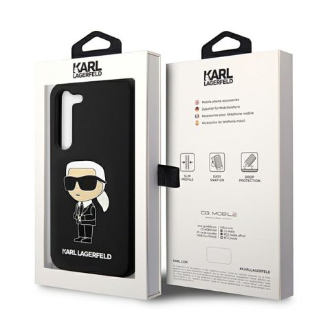 Karl Lagerfeld Silicone NFT Ikonik - Etui Samsung Galaxy S23 (czarny) Karl Lagerfeld Silicone NFT Ikonik - Etui Samsung Galaxy S23 (czarny)