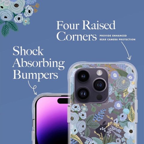 Rifle Paper Clear - Etui iPhone 14 Pro (Garden Party Blue) Rifle Paper Clear - Etui iPhone 14 Pro (Garden Party Blue)