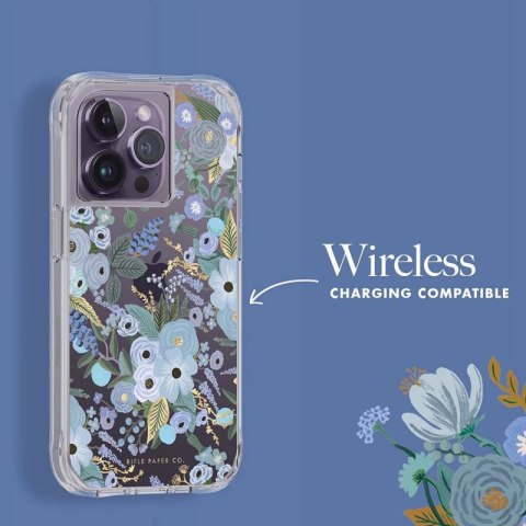 Rifle Paper Clear - Etui iPhone 14 Pro (Garden Party Blue) Rifle Paper Clear - Etui iPhone 14 Pro (Garden Party Blue)