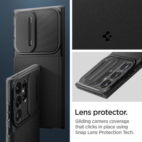 Spigen Optik Armor - Etui do Samsung Galaxy S23 Ultra (Czarny) Spigen Optik Armor - Etui do Samsung Galaxy S23 Ultra (Czarny)