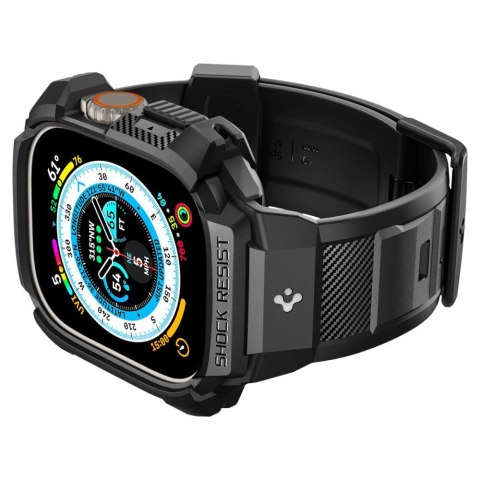 Spigen Rugged Armor Pro - Pasek z obudową do Apple Watch Ultra 49 mm (Czarny) Spigen Rugged Armor Pro - Pasek z obudową do Apple Watch Ultra 49 mm (Czarny)