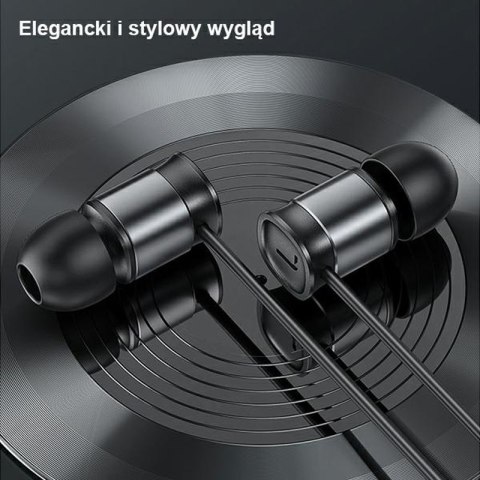 USAMS EP-46 - Słuchawki stereo jack 3,5 mm (czarny) USAMS EP-46 - Słuchawki stereo jack 3,5 mm (czarny)