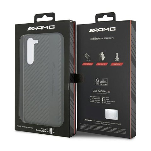 AMG Carbon Stripe & Embossed - Etui Samsung Galaxy S23+ (czarny) AMG Carbon Stripe & Embossed - Etui Samsung Galaxy S23+ (czarny)
