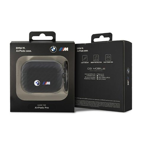 BMW Carbon Double Metal Logo - Etui AirPods Pro (Czarny) BMW Carbon Double Metal Logo - Etui AirPods Pro (Czarny)