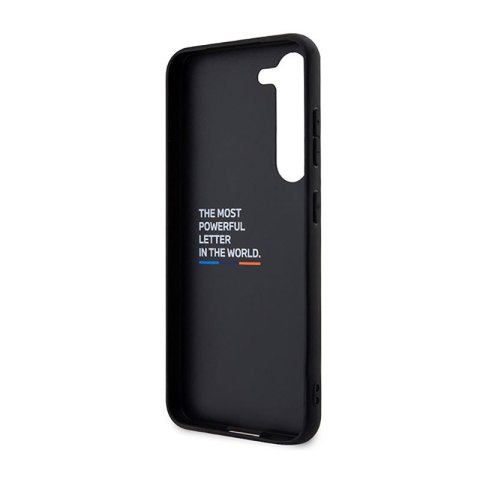 BMW Leather Carbon Blue Line - Etui Samsung Galaxy S23+ (czarny) BMW Leather Carbon Blue Line - Etui Samsung Galaxy S23+ (czarny)