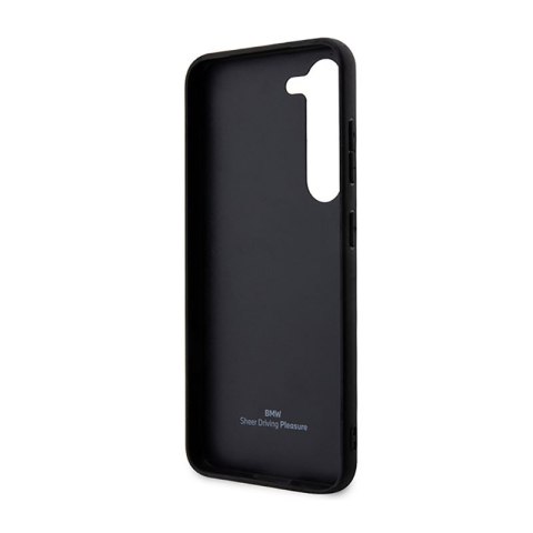 BMW Leather Textured & Stripe - Etui Samsung Galaxy S23+ (czarny) BMW Leather Textured & Stripe - Etui Samsung Galaxy S23+ (czarny)