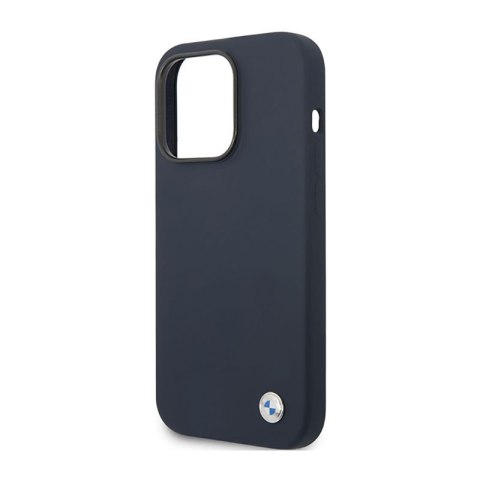 BMW Liquid Silicone Case Metal Logo - Etui iPhone 14 Pro (granatowy) BMW Liquid Silicone Case Metal Logo - Etui iPhone 14 Pro (granatowy)