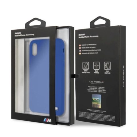 BMW Silicone M Collection - Etui iPhone X / Xs (niebieski) BMW Silicone M Collection - Etui iPhone X / Xs (niebieski)